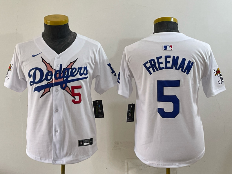 Youth Los Angeles Dodgers #5 Freeman white Game 2026 Nike MLB Jersey 0727004